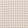 Textured check cotton fabric – white/cashew,  thumbnail number 1