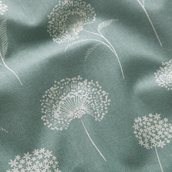 Decor Fabric Half Panama dandelions – natural/reed,  image number 2