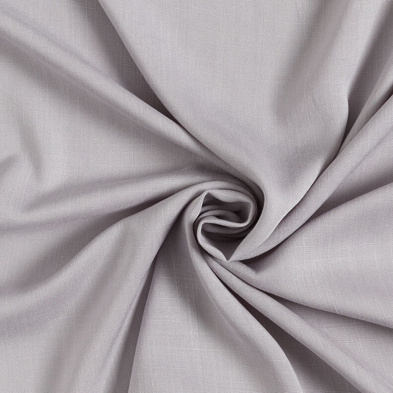 Linen look viscose fabric – silver grey,  image number 1