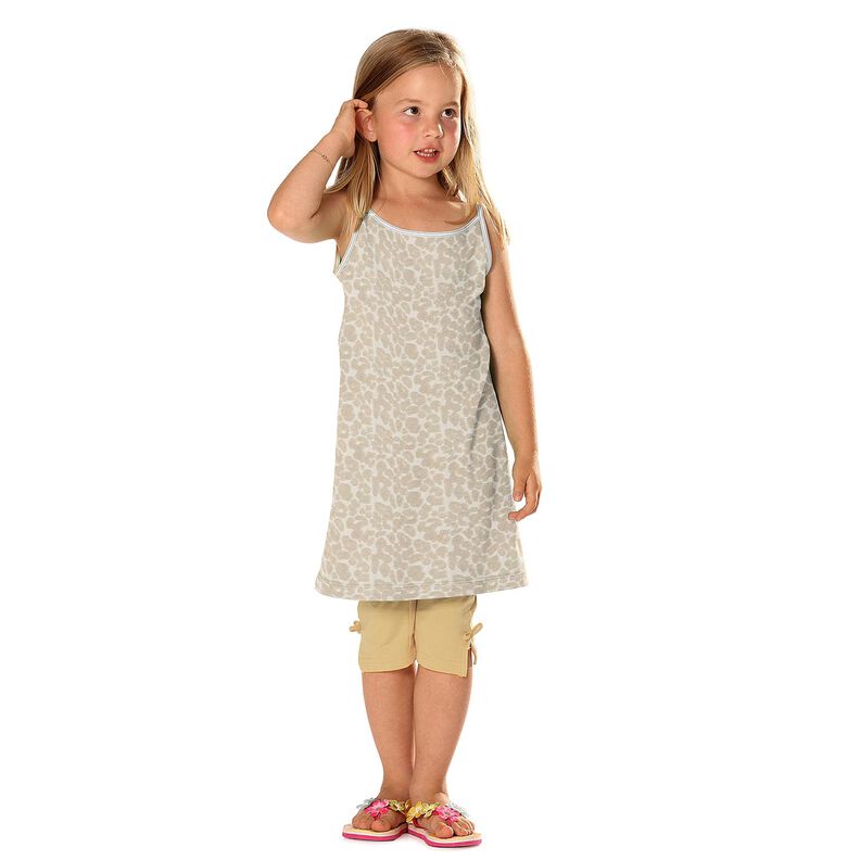 Towelling Fabric Stretch leopard print – sand, image number 5