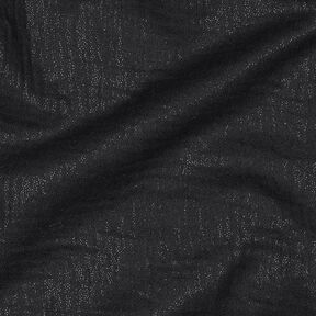 Double Gauze/Muslin Fine Glitter Dots | Poppy Fabrics – black, 