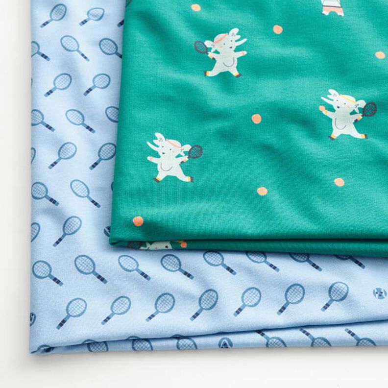 French Terry retro tennis | PETIT CITRON – light blue,  image number 3