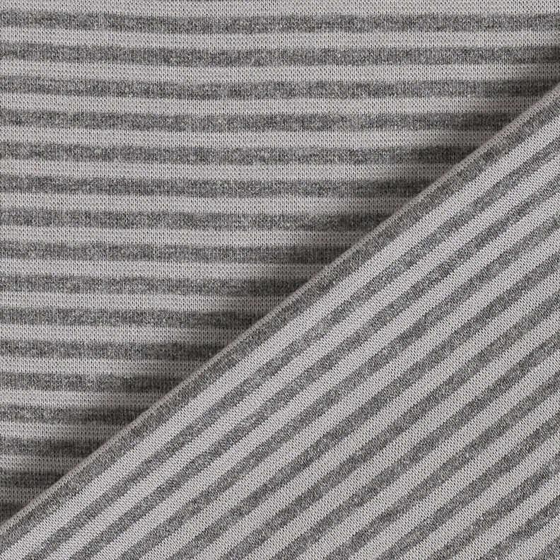 Ribbing Striped tubular fabric – silver/dark grey,  image number 4