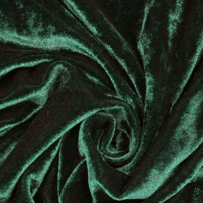 Stretch Velvet dark green,  image number 2