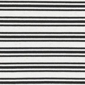 Viscose jersey, irregular glitter stripes – offwhite/black, 