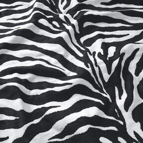 Upholstery Fabric Jacquard Zebra – white/black, 