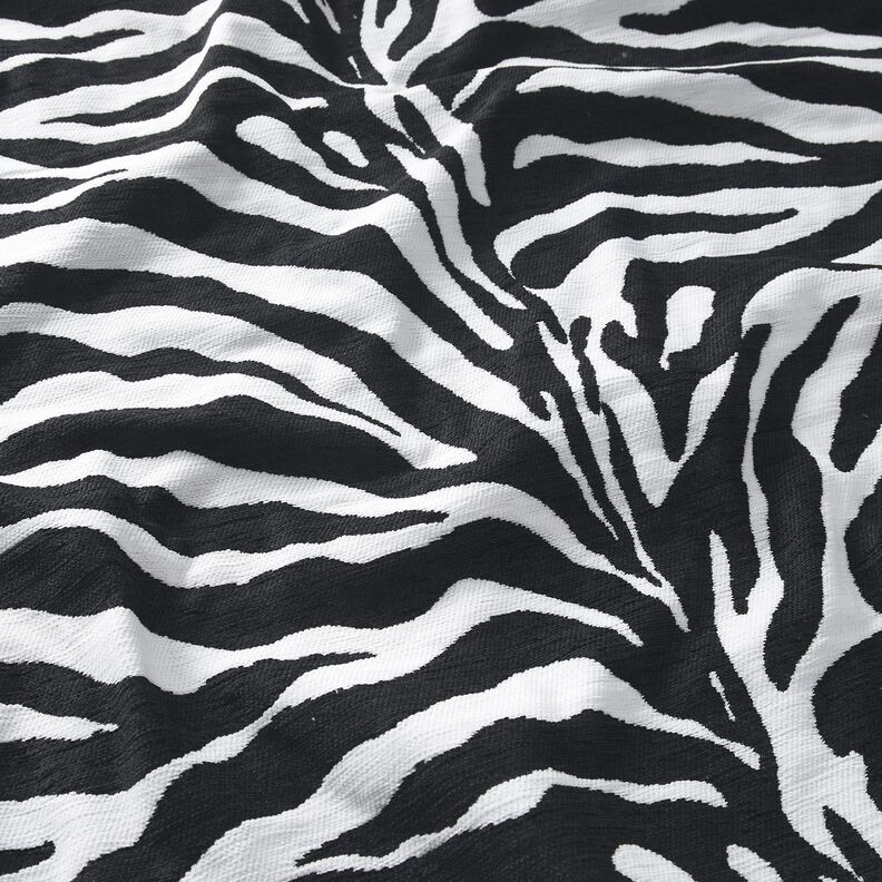 Upholstery Fabric Jacquard Zebra – white/black, image number 2