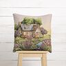 Decorative Panel Tapestry Fabric romantic cottage – light beige/lavender,  thumbnail number 6