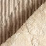 Quilted Fabric Corduroy with fur backing diamonds – taupe,  thumbnail number 5