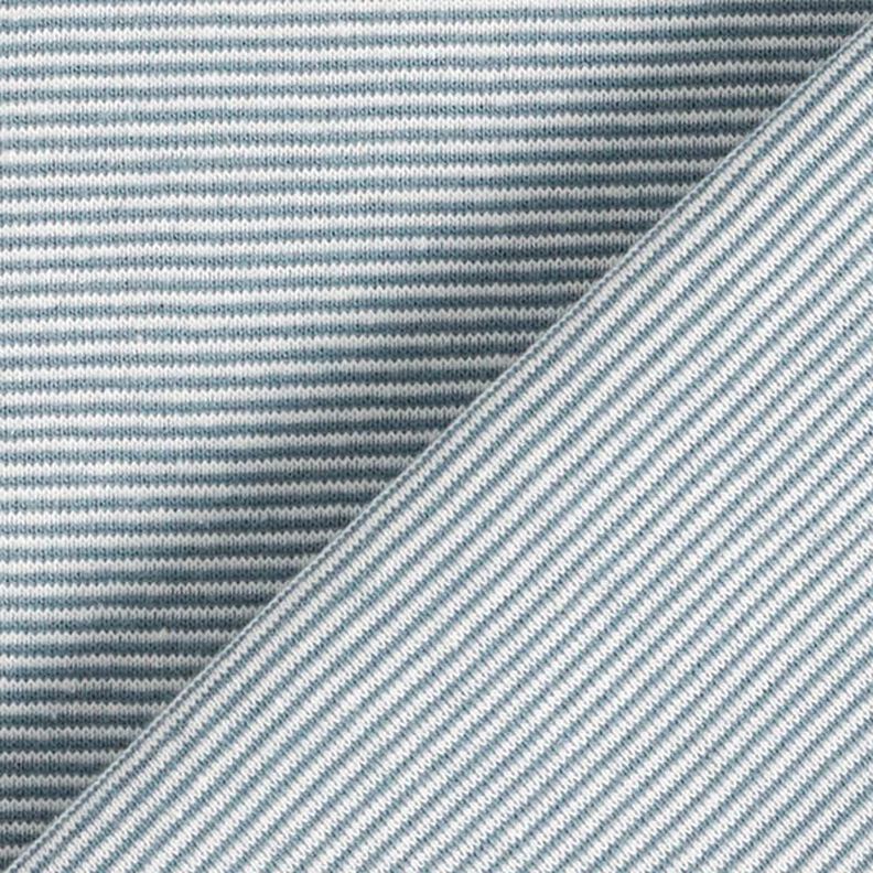 Tubular cuff fabric narrow stripes – denim blue/offwhite,  image number 3