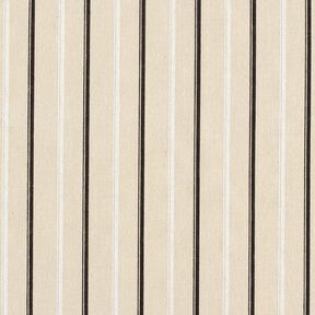 Linen Blend Stripes – almond/black, 