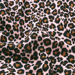 Double Gauze/Muslin Leopard Print – rosé/black, 