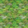 Spring Landscape Digital Print Half Panama Decor Fabric – apple green/light green,  thumbnail number 1