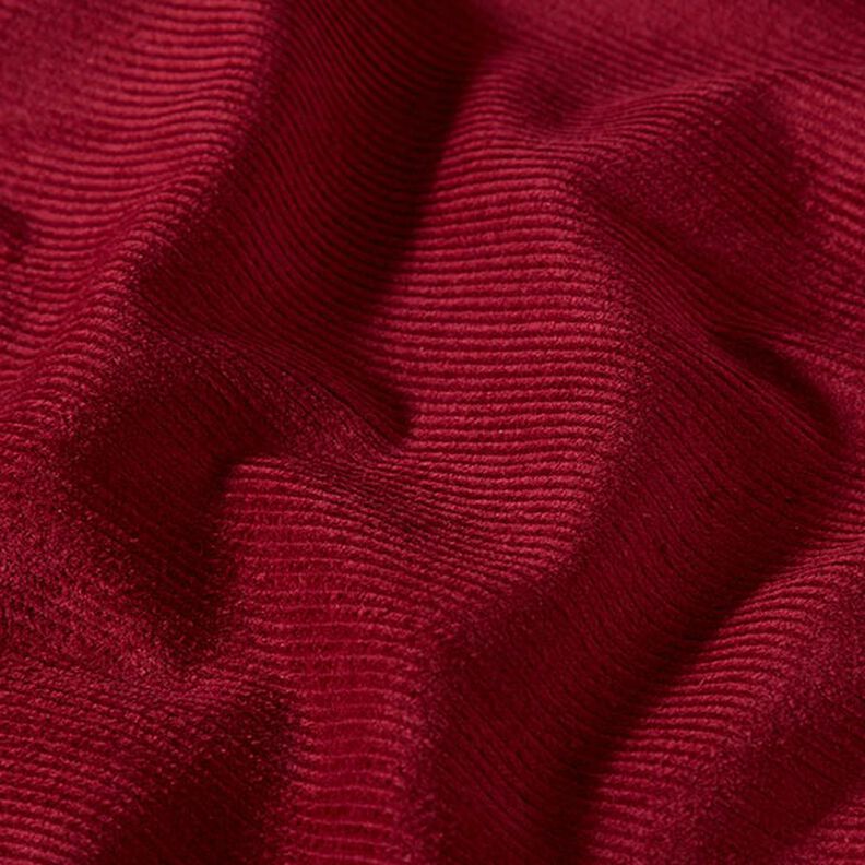 Stretchy Genoa Cord, pre-washed – burgundy,  image number 2