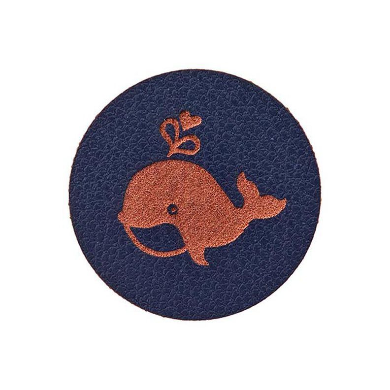Whale Embellishment [ 23 mm ] – navy blue,  image number 1