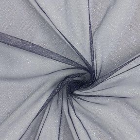 Royal Glitter Tulle – navy blue/silver, 