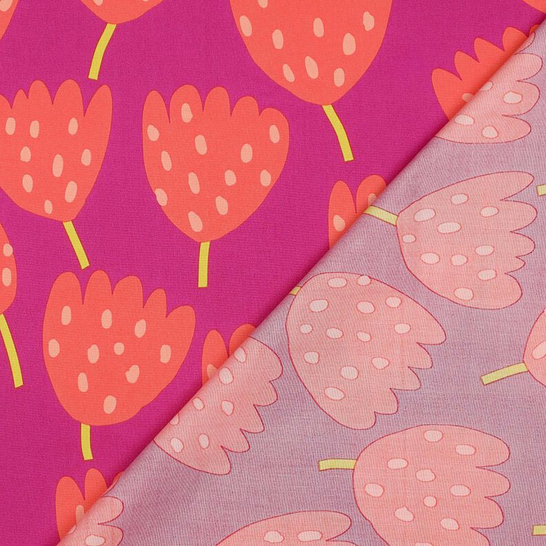 Cotton Poplin Tulips | Nerida Hansen – purple/coral,  image number 4