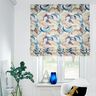 Decor Fabric Half Panama abstract plant – blue/copper,  thumbnail number 6