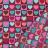Cotton Poplin Diamond hearts | Poppy Fabrics – burgundy,  thumbnail number 4