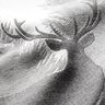 Panel Tapestry Fabric Stags – grey,  thumbnail number 2