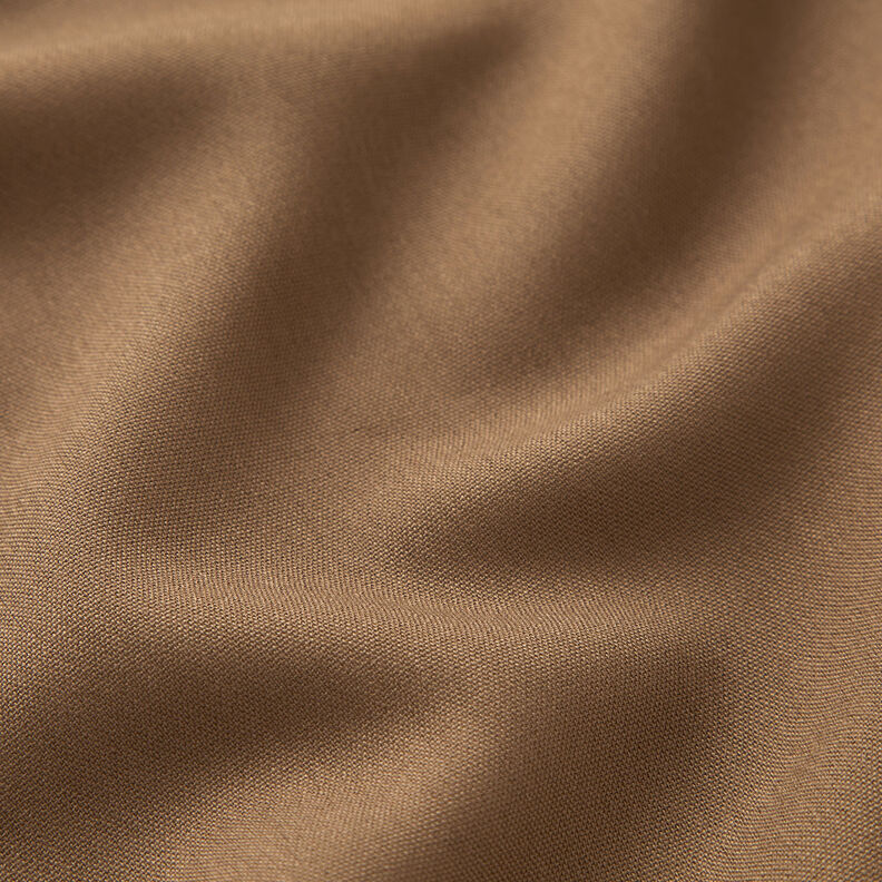 Plain-coloured plain weave viscose blend – light brown, image number 2