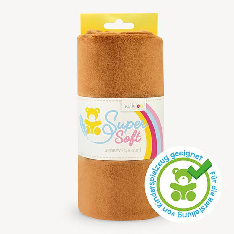 SuperSoft SHORTY plush [ 1 x 0,75 m | 1,5 mm ] - light brown | Kullaloo,  image number 1