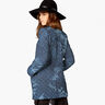 Tie-dyed anchor chambray quilted fabric – denim blue,  thumbnail number 7