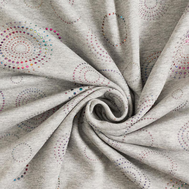 Alpine Fleece glitter mandala circles – silver/colour mix,  image number 3
