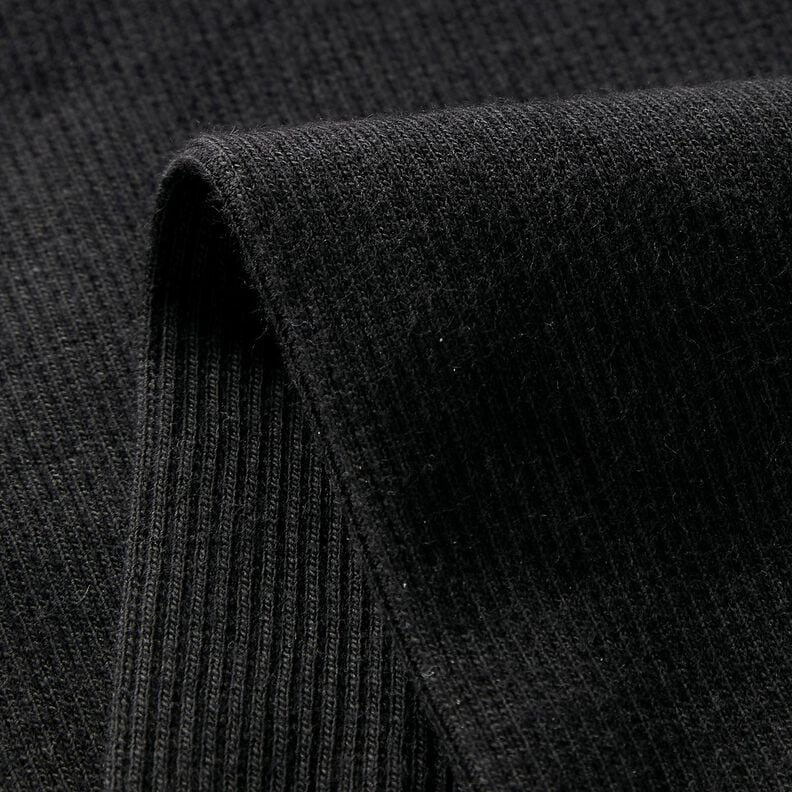 2x2 Ribbing Plain – black,  image number 5