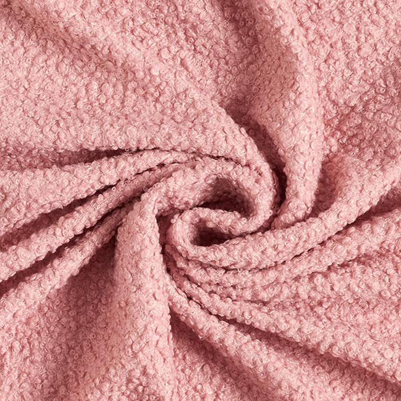 Plain Bouclé Knit – light dusky pink,  image number 1