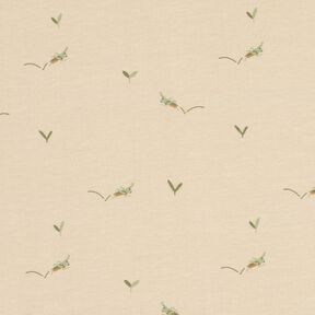 Cotton Jersey grasshopper &ndash; cashew, 