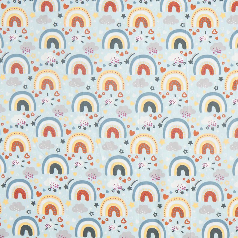 Poplin Rainbow – light blue,  image number 1