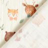 Double Gauze/Muslin Woodland animal heads Digital Print – offwhite,  thumbnail number 4