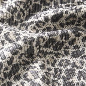 Cord Leopard Print – sand/black brown, 