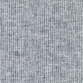 Linen Cotton Blend Narrow Stripes – midnight blue/white, 