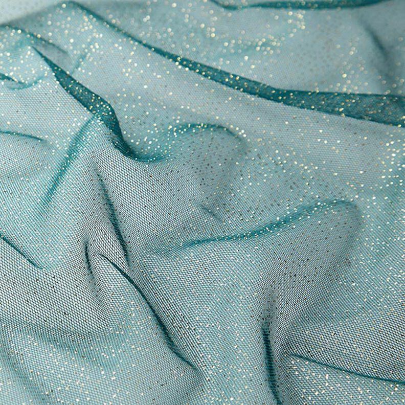 Royal Glitter Tulle – petrol/gold,  image number 4