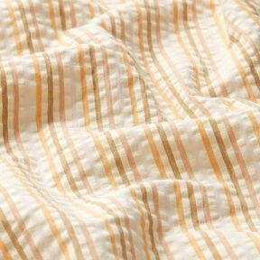 Seersucker Cotton Stripy blend – apricot/offwhite, 