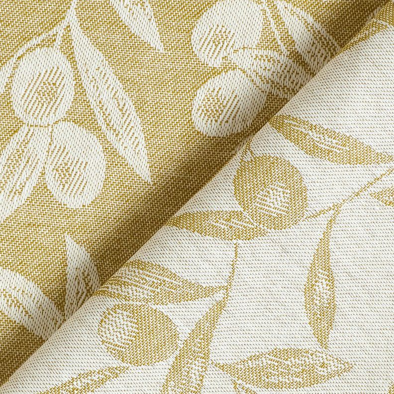Coated Cotton Jacquard coated olives – yellow olive/light beige,  image number 4