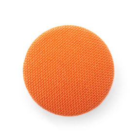 Covered button, Classic Poly – orange, 