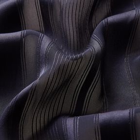 Chiffon Satin stripes with Glitter – navy blue, 