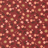 Cotton Poplin classic roses – dark red/gold,  thumbnail number 1