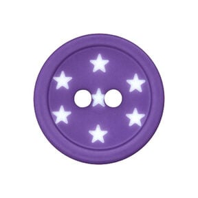 Star Plastic Button – lilac, 