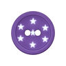 Star Plastic Button – lilac,  thumbnail number 1