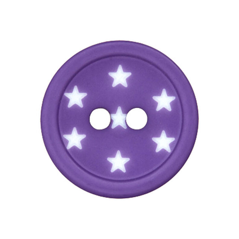 Star Plastic Button – lilac, image number 1