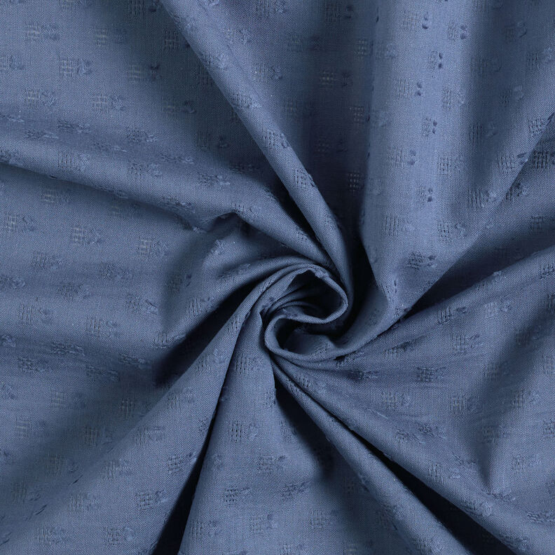Ajour dobby cotton – denim blue,  image number 4