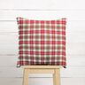 Decor Fabric Canvas colourful checks – taupe/red,  thumbnail number 6
