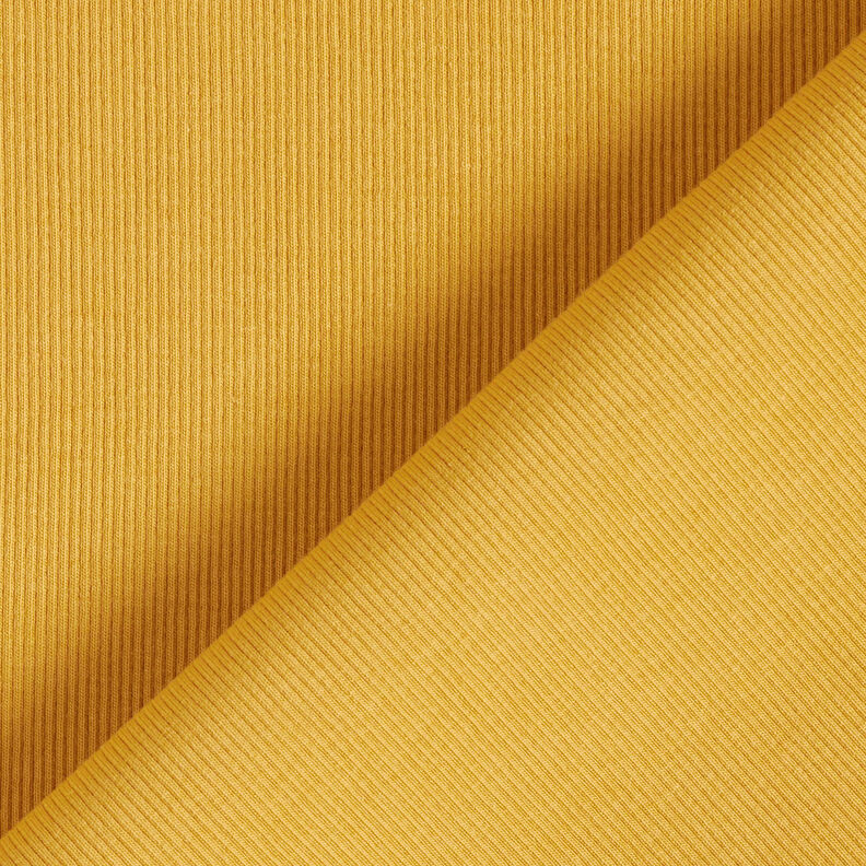Fine rib Cotton Jersey – mustard | Remnant 80cm,  image number 3