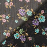 Crêpe Chiffon Dobby & Flowers – black/light blue,  thumbnail number 4