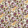 Cotton Poplin paisley flowers – ivory/red lilac,  thumbnail number 1