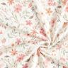 Ribbed Jersey sweet flower meadow Digital Print – offwhite,  thumbnail number 3